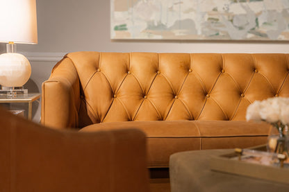 Brighton Elegant Design Leather Sofa