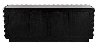 Hikaru Wood Black Dresser-Dressers-Noir-Sideboards and Things