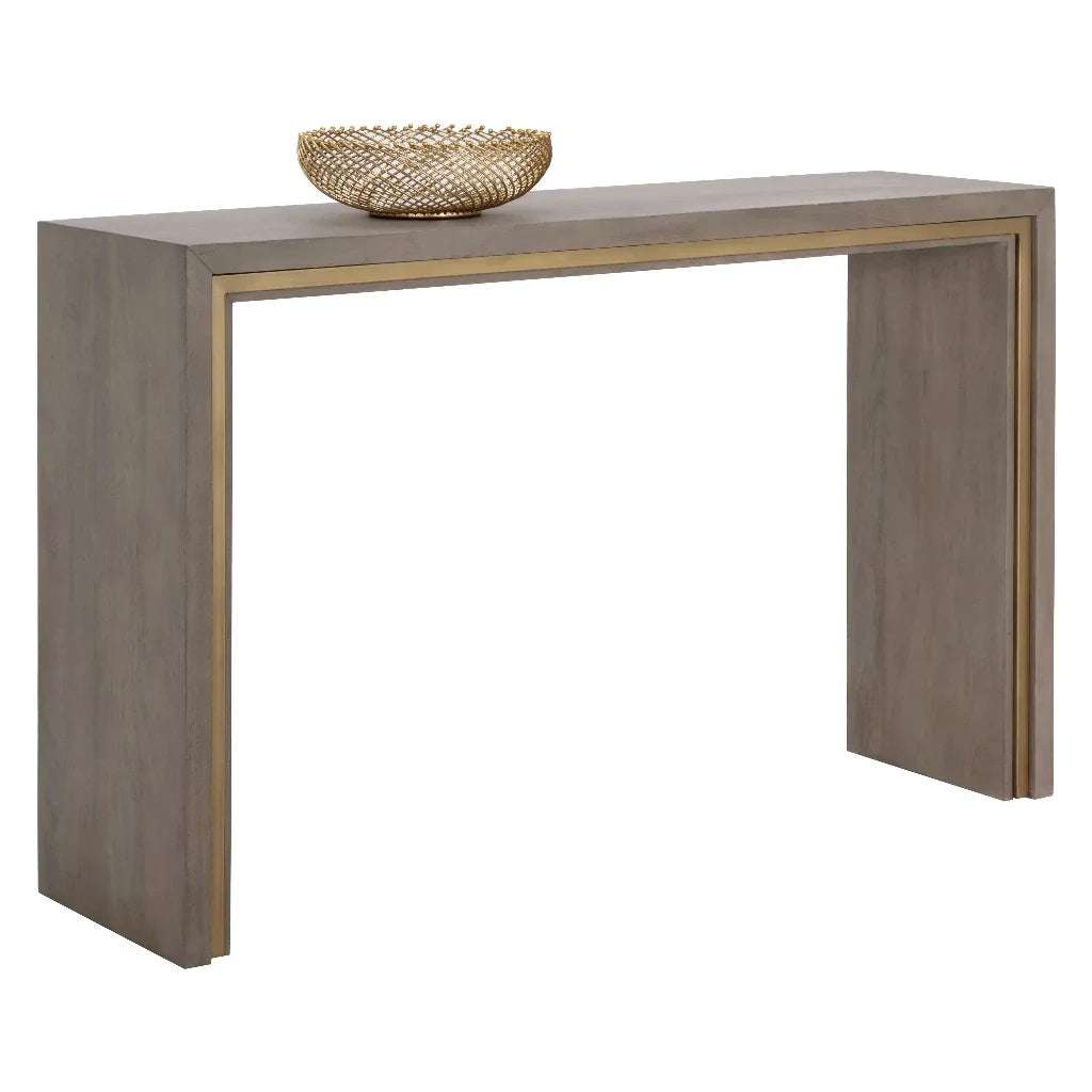 Hilbert Wooden Rectangular Console Table