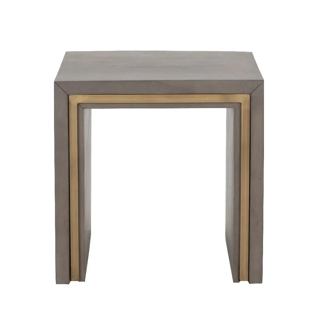 SUNPAN Hilbert Wooden Rectangular Side Table