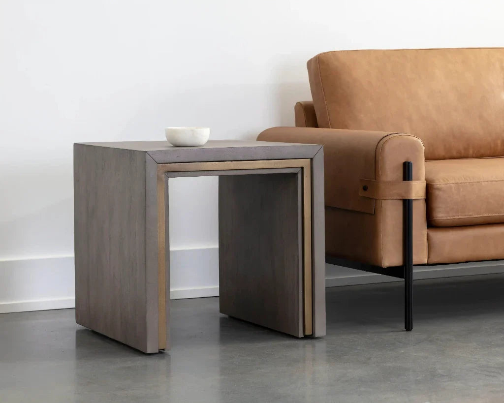 SUNPAN Hilbert Wooden Rectangular Side Table