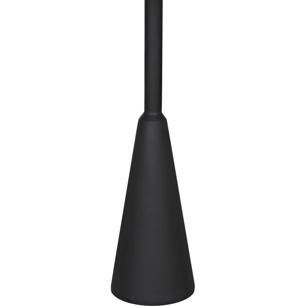 Noir Hiro Black Steel Round Side Table
