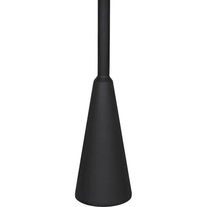 Noir Hiro Black Steel Round Side Table