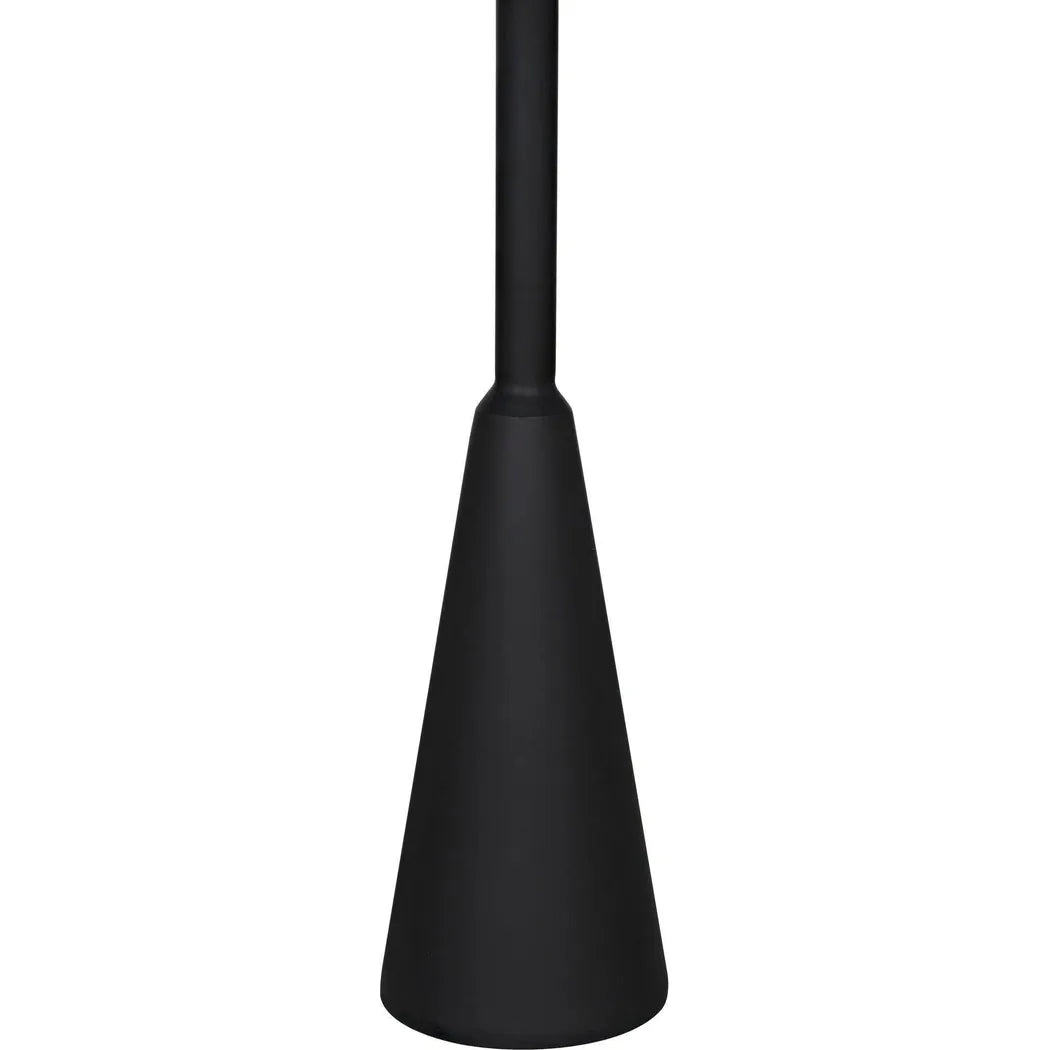 Noir Hiro Black Steel Round Side Table