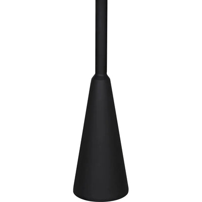 Noir Hiro Black Steel Round Side Table