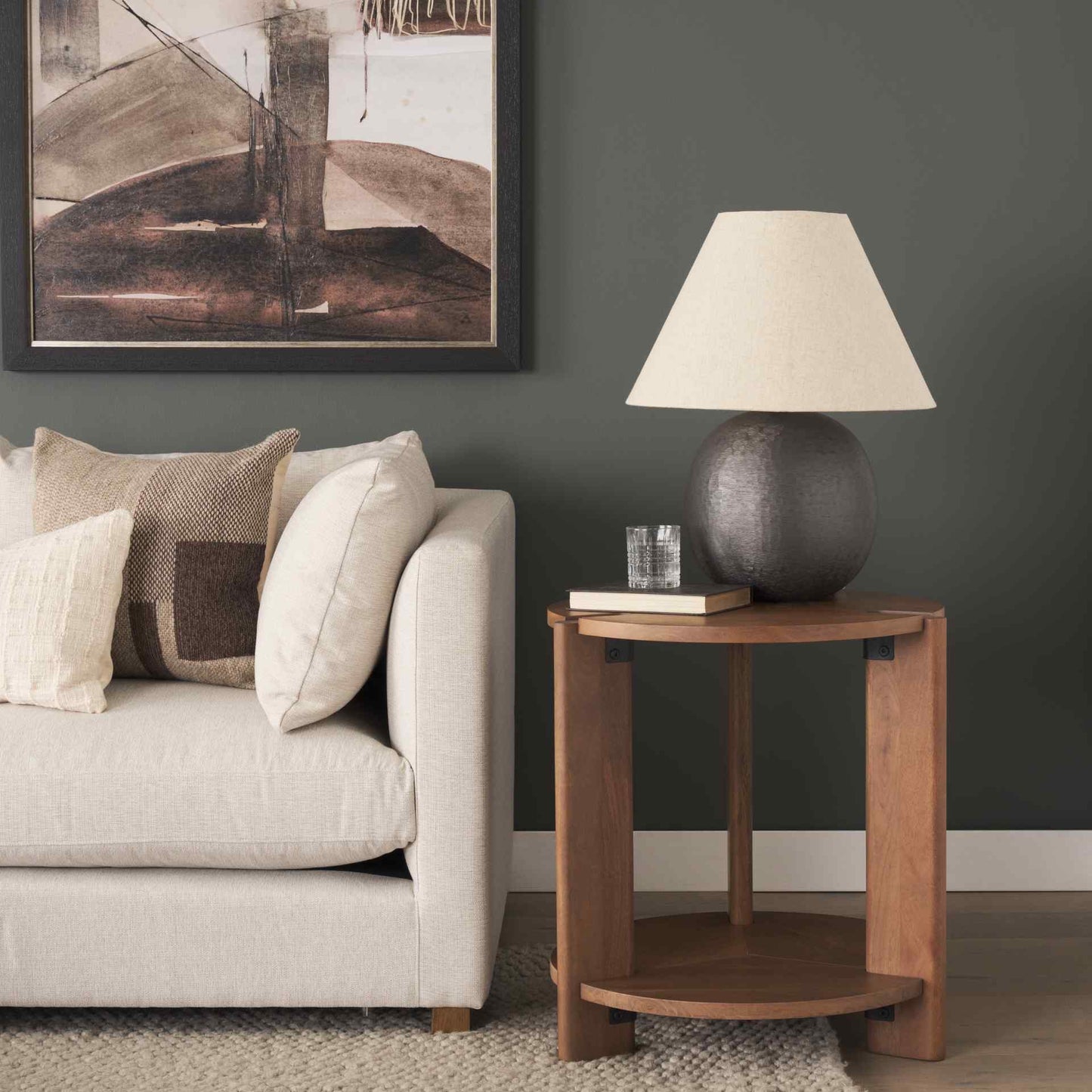 Mercana Hisako Wooden Round Accent Table