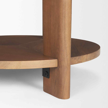 Mercana Hisako Wooden Round Accent Table