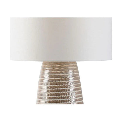Chelsea House Hive Drum Shade Antique Gold Leaf Base Table Lamp