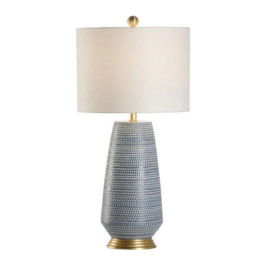Chelsea House Hive Drum Shade Antique Gold Leaf Base Table Lamp