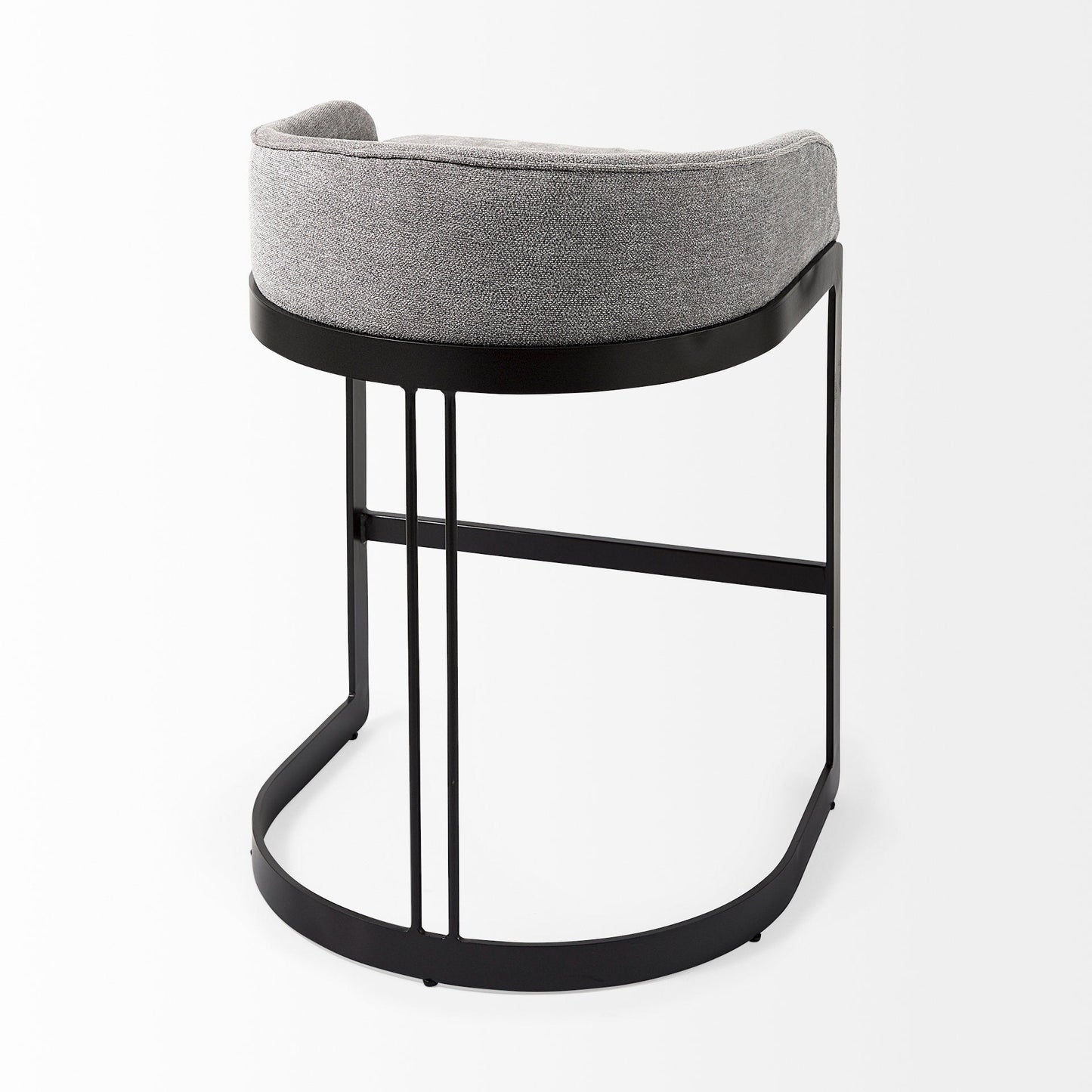 Hollyfield Fabric Low-Back Counter Stool