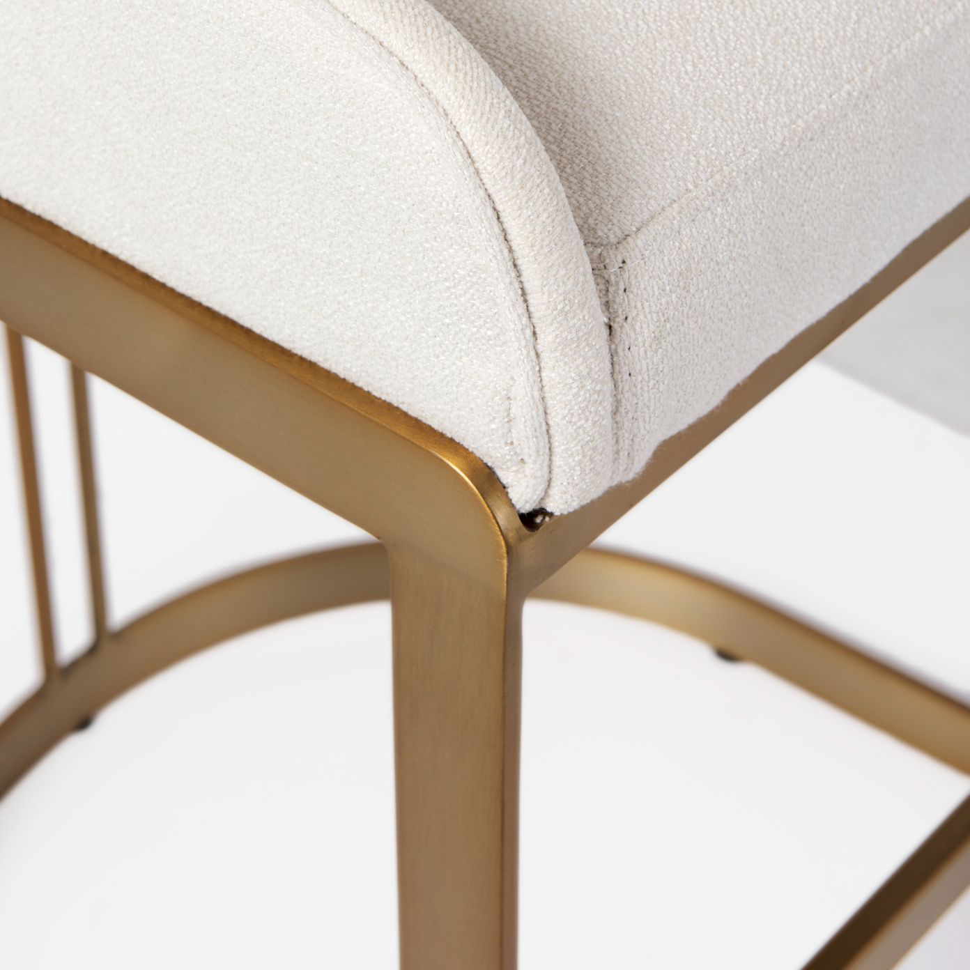 Mercana Hollyfield Leather Low-Back Counter Stool