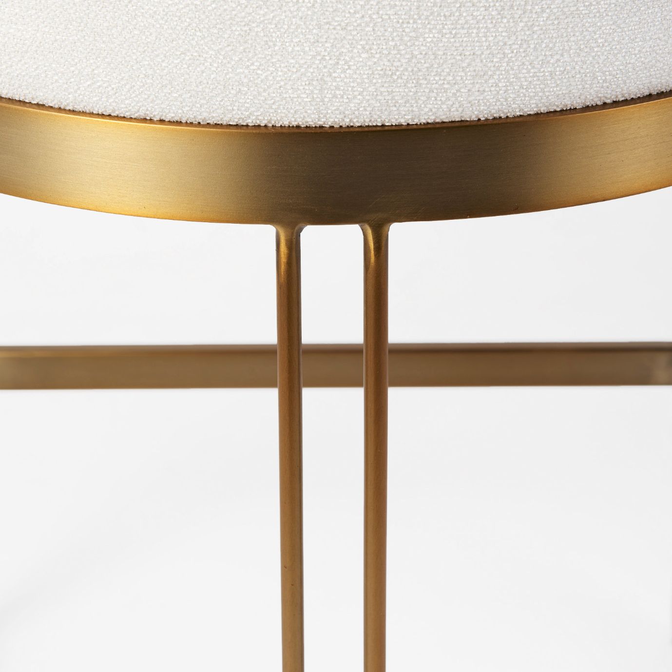 Mercana Hollyfield Leather Low-Back Counter Stool