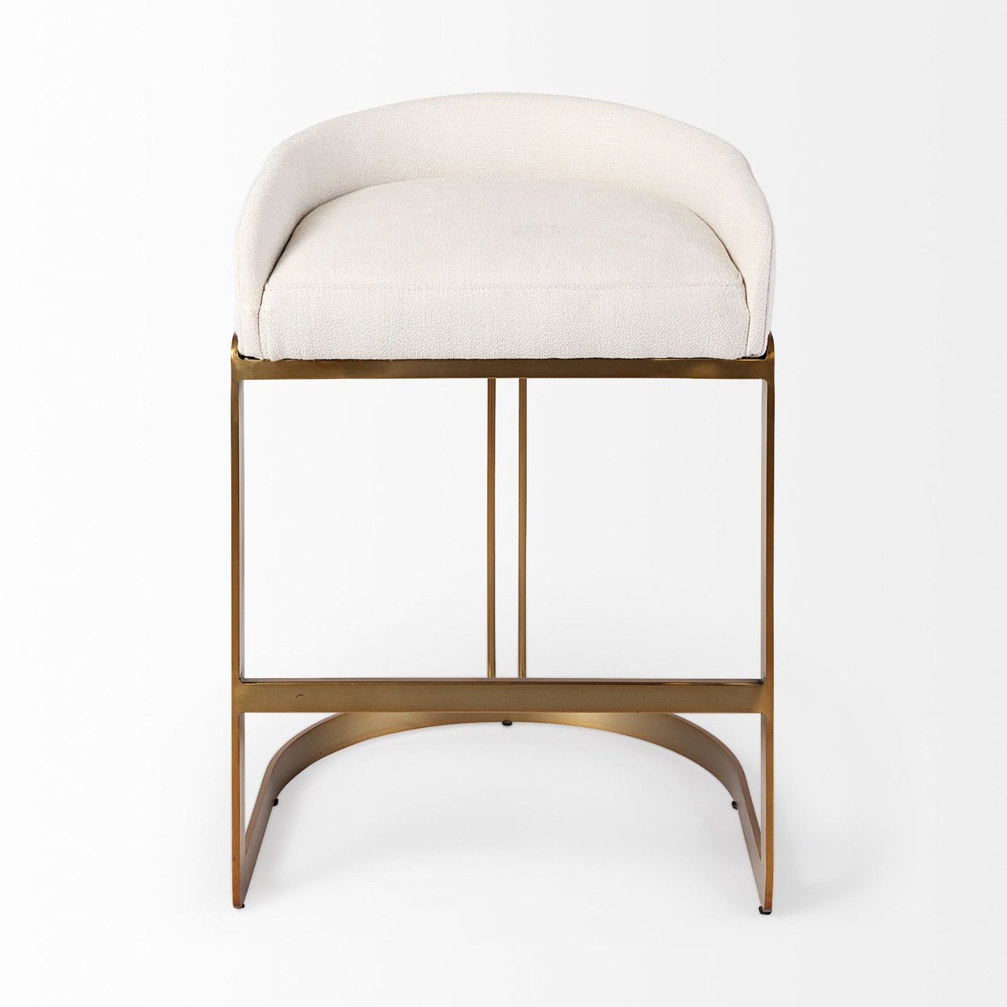 Mercana Hollyfield Leather Low-Back Counter Stool