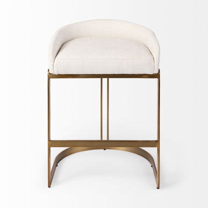 Mercana Hollyfield Leather Low-Back Counter Stool