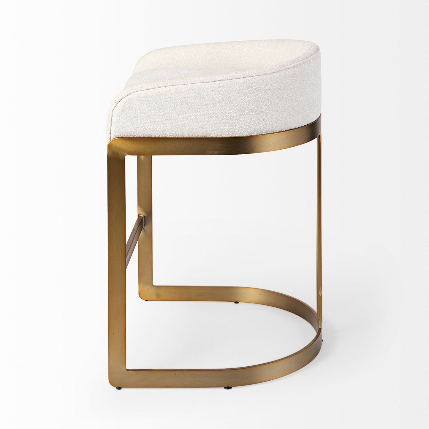 Mercana Hollyfield Leather Low-Back Counter Stool