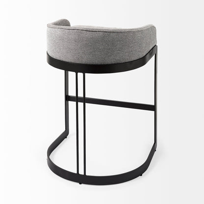 Mercana Hollyfield Leather Low-Back Counter Stool