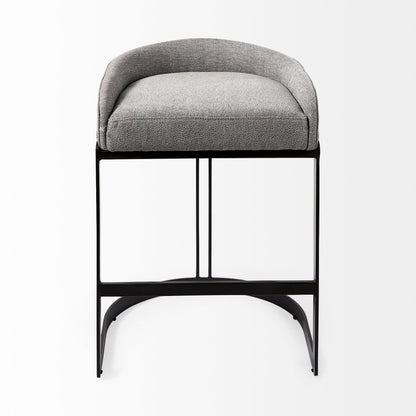 Mercana Hollyfield Leather Low-Back Counter Stool