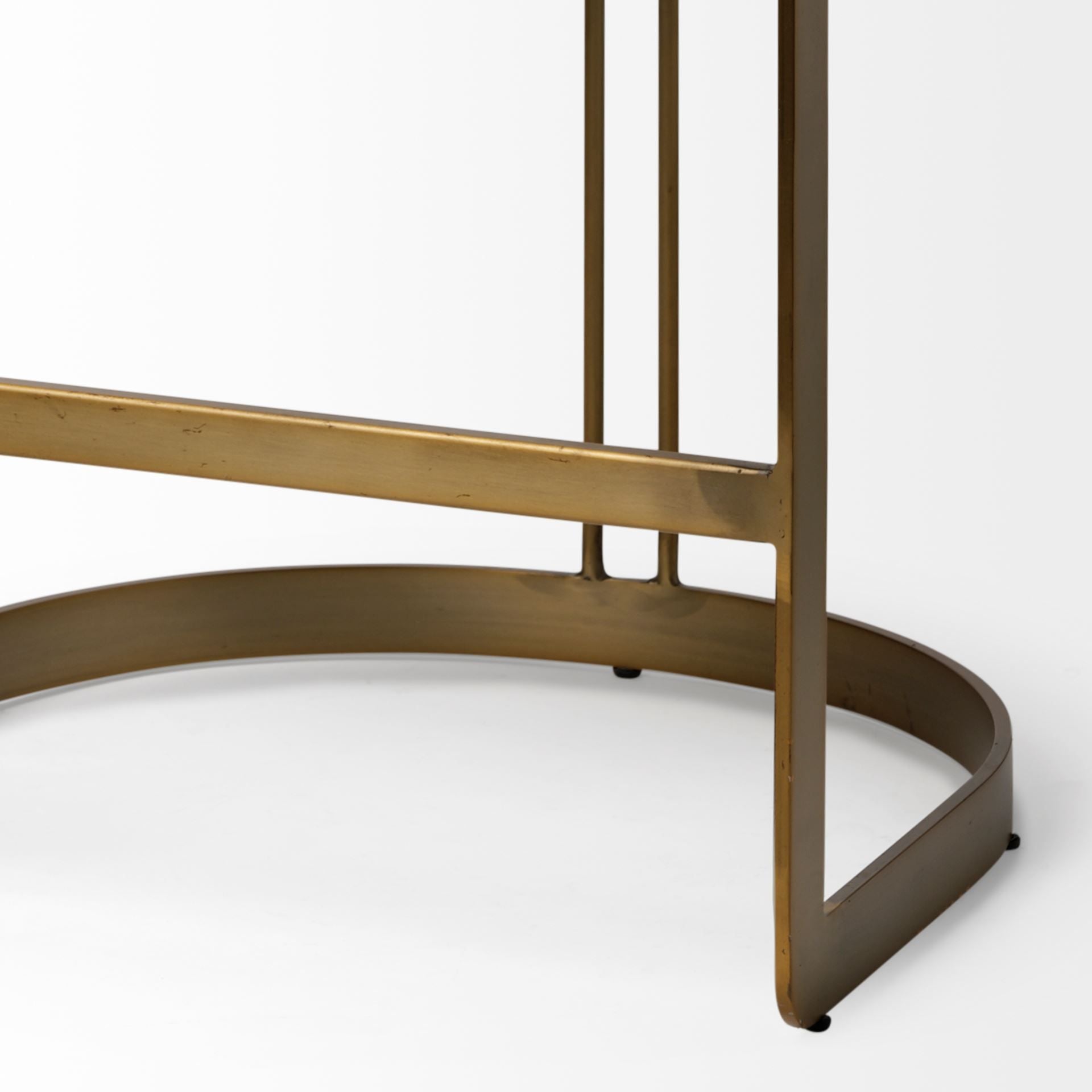 Mercana Hollyfield Leather Low-Back Counter Stool