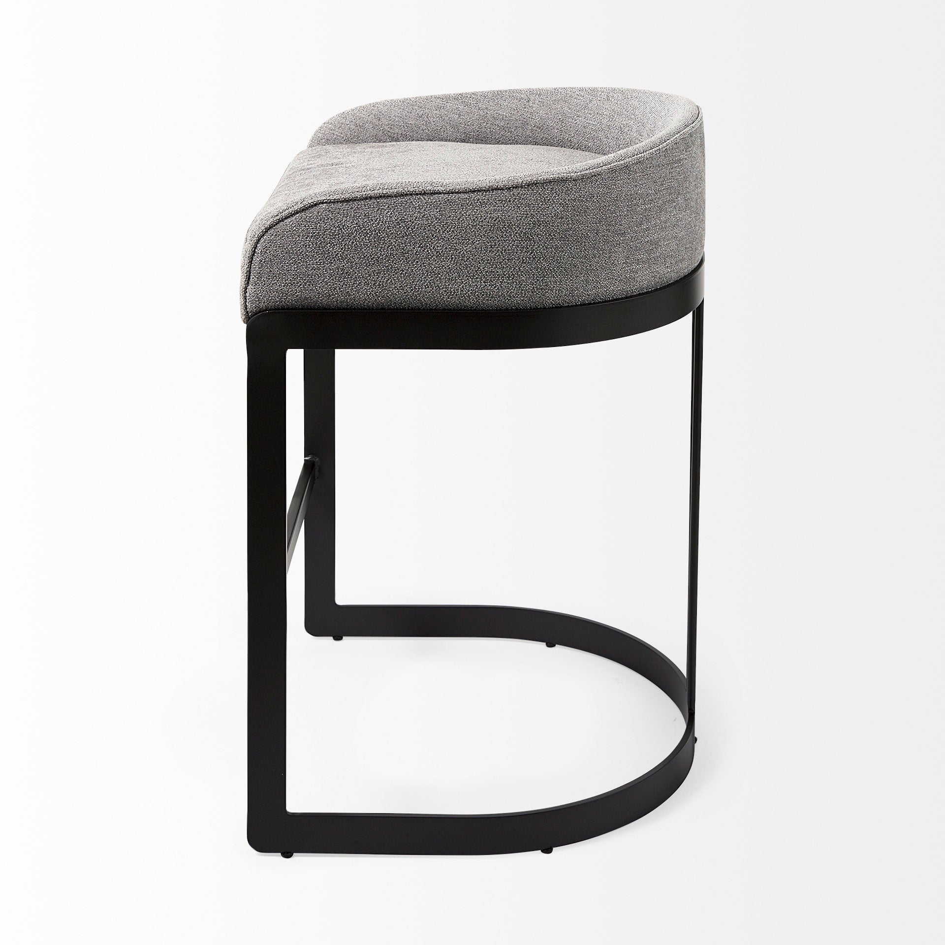 Mercana Hollyfield Leather Low-Back Counter Stool
