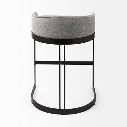 Mercana Hollyfield Leather Low-Back Counter Stool
