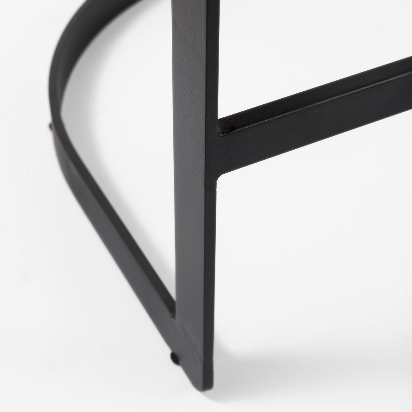 Mercana Hollyfield Leather Low-Back Counter Stool