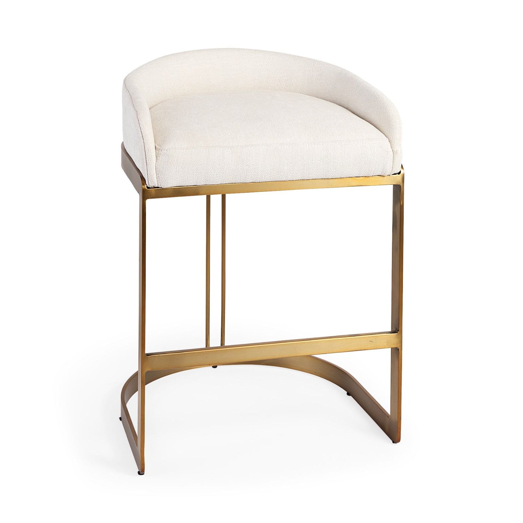 Mercana Hollyfield Leather Low-Back Counter Stool