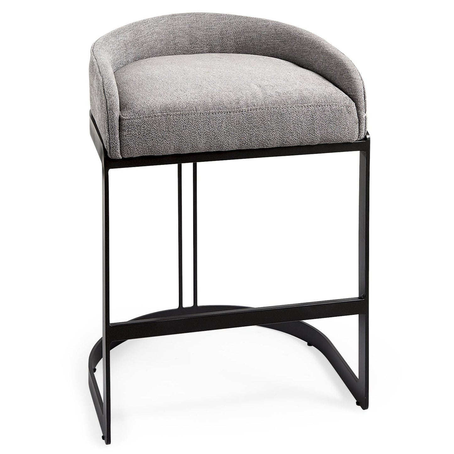 Mercana Hollyfield Leather Low-Back Counter Stool