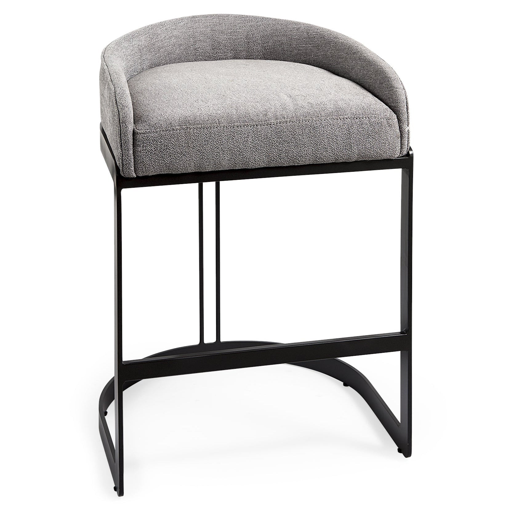 Mercana Hollyfield Leather Low-Back Counter Stool