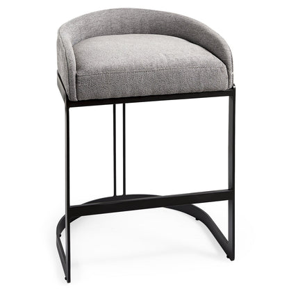 Mercana Hollyfield Leather Low-Back Counter Stool