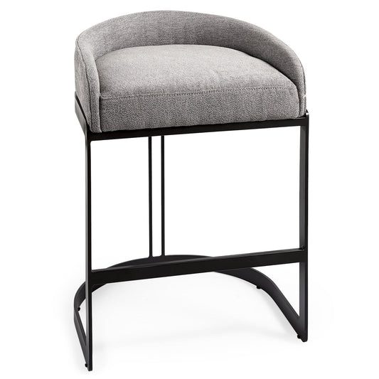 Mercana Hollyfield Leather Low-Back Counter Stool