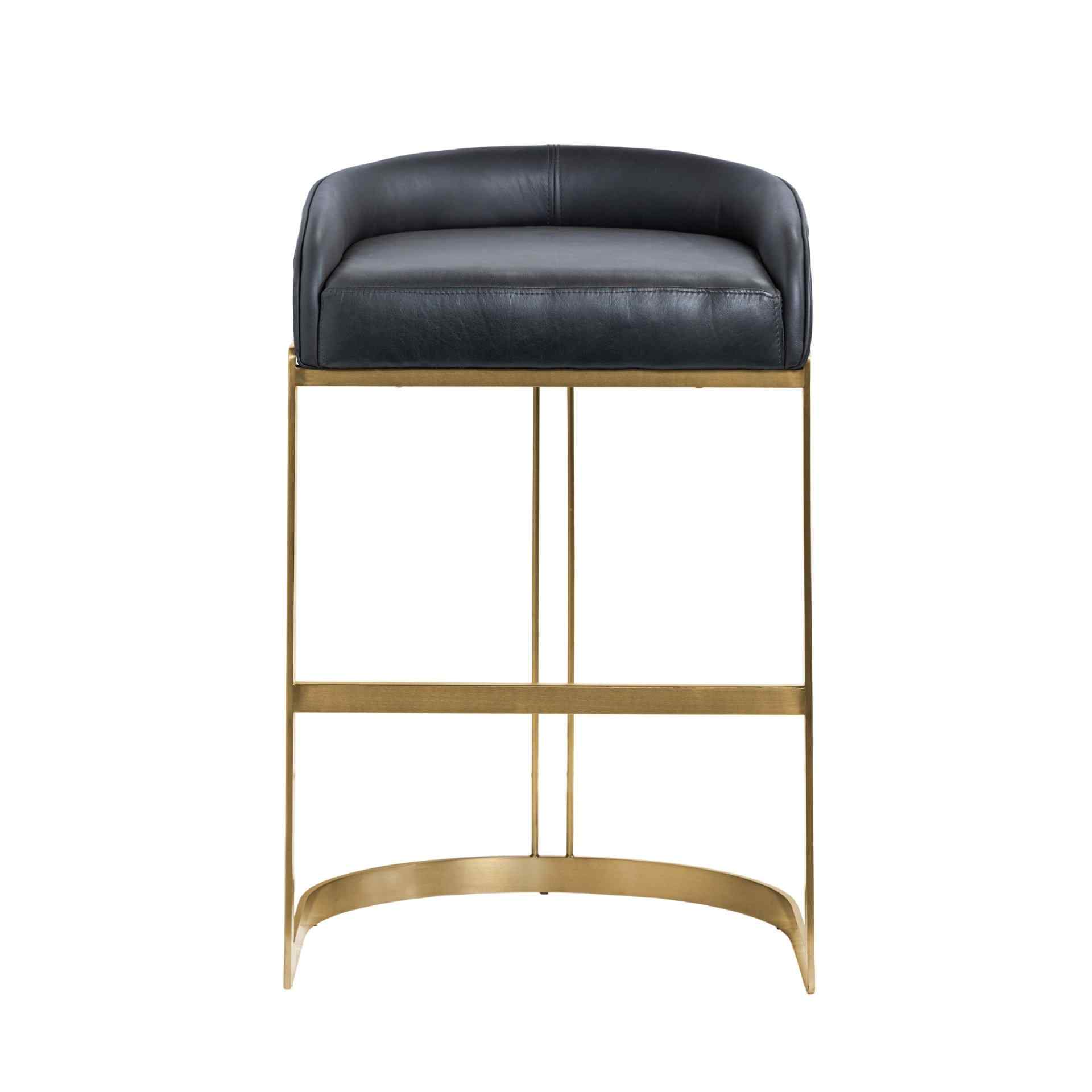 Mercana Hollyfield Leather Seat Barstool