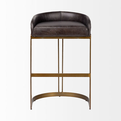Mercana Hollyfield Leather Seat Barstool