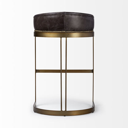 Mercana Hollyfield Leather Seat Barstool