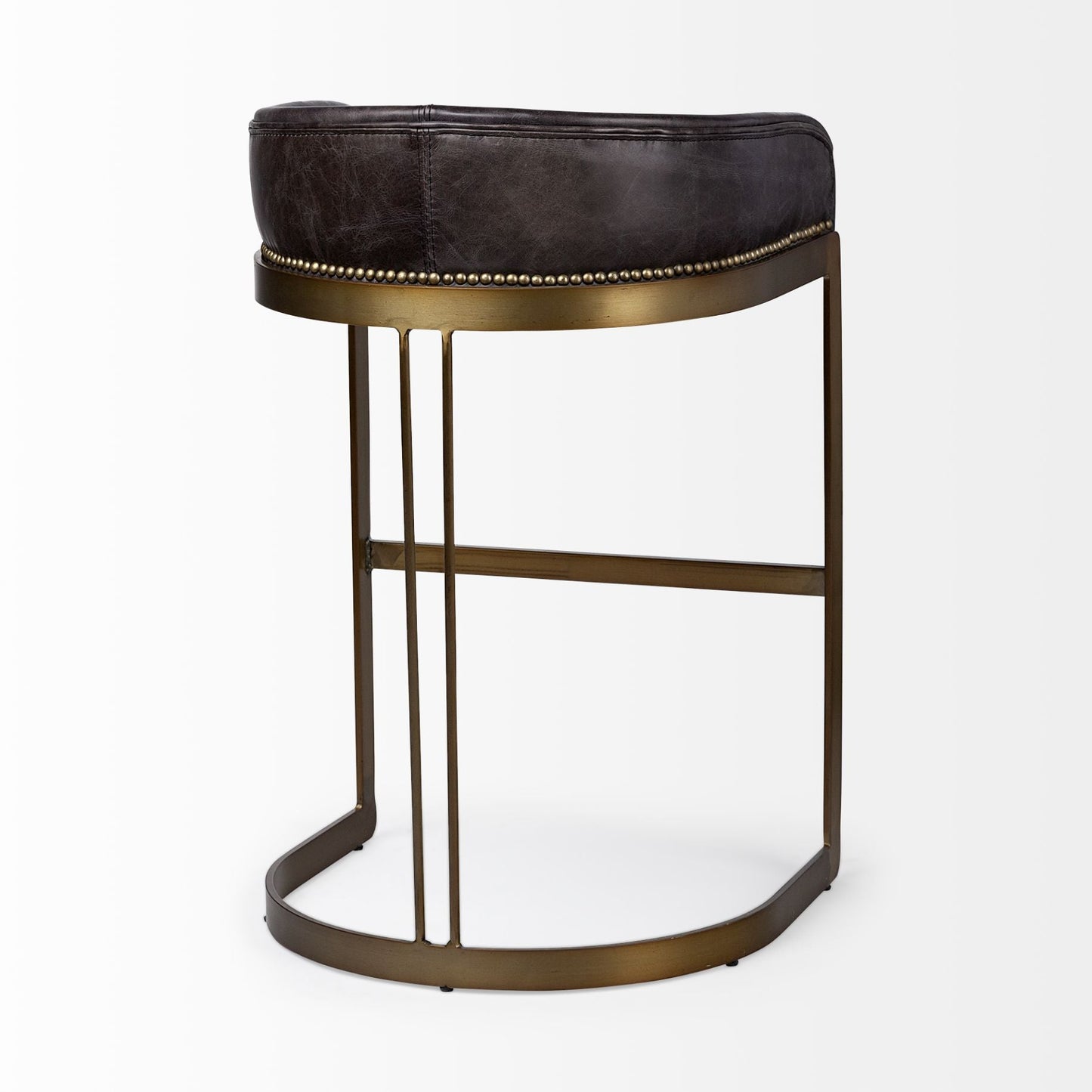 Mercana Hollyfield Leather Seat Barstool