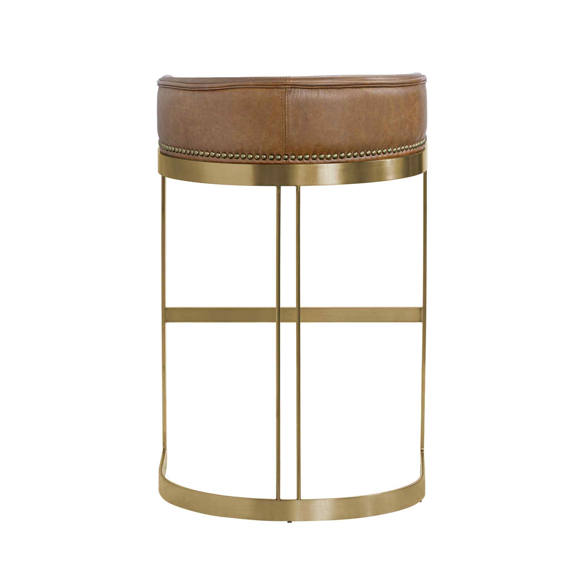 Mercana Hollyfield Leather Seat Barstool
