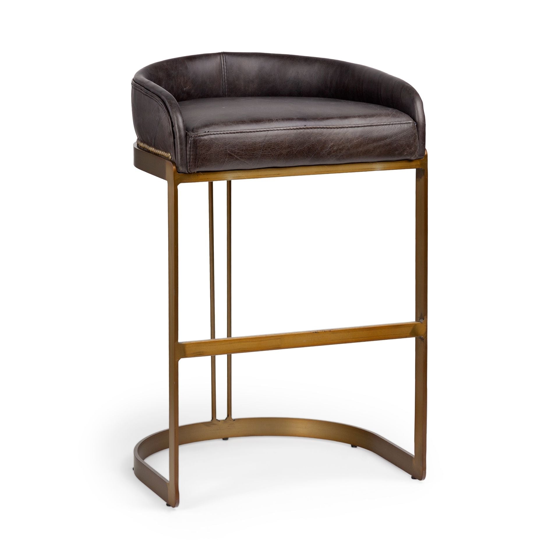 Mercana Hollyfield Leather Seat Barstool