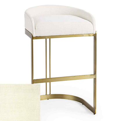 Hollyfield Leather Seat Barstool