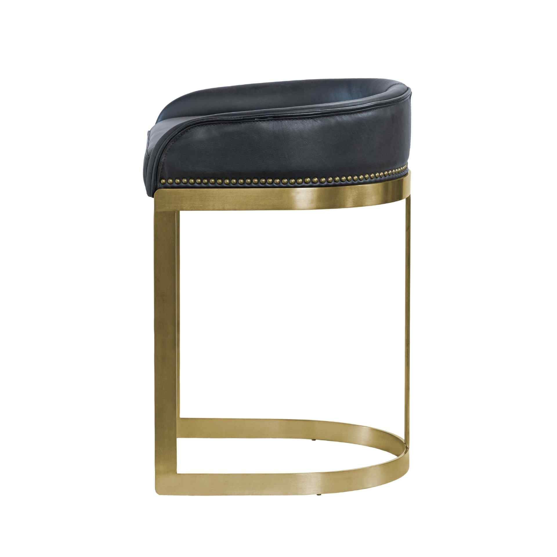 Mercana Hollyfield Leather Seat Counter Stool