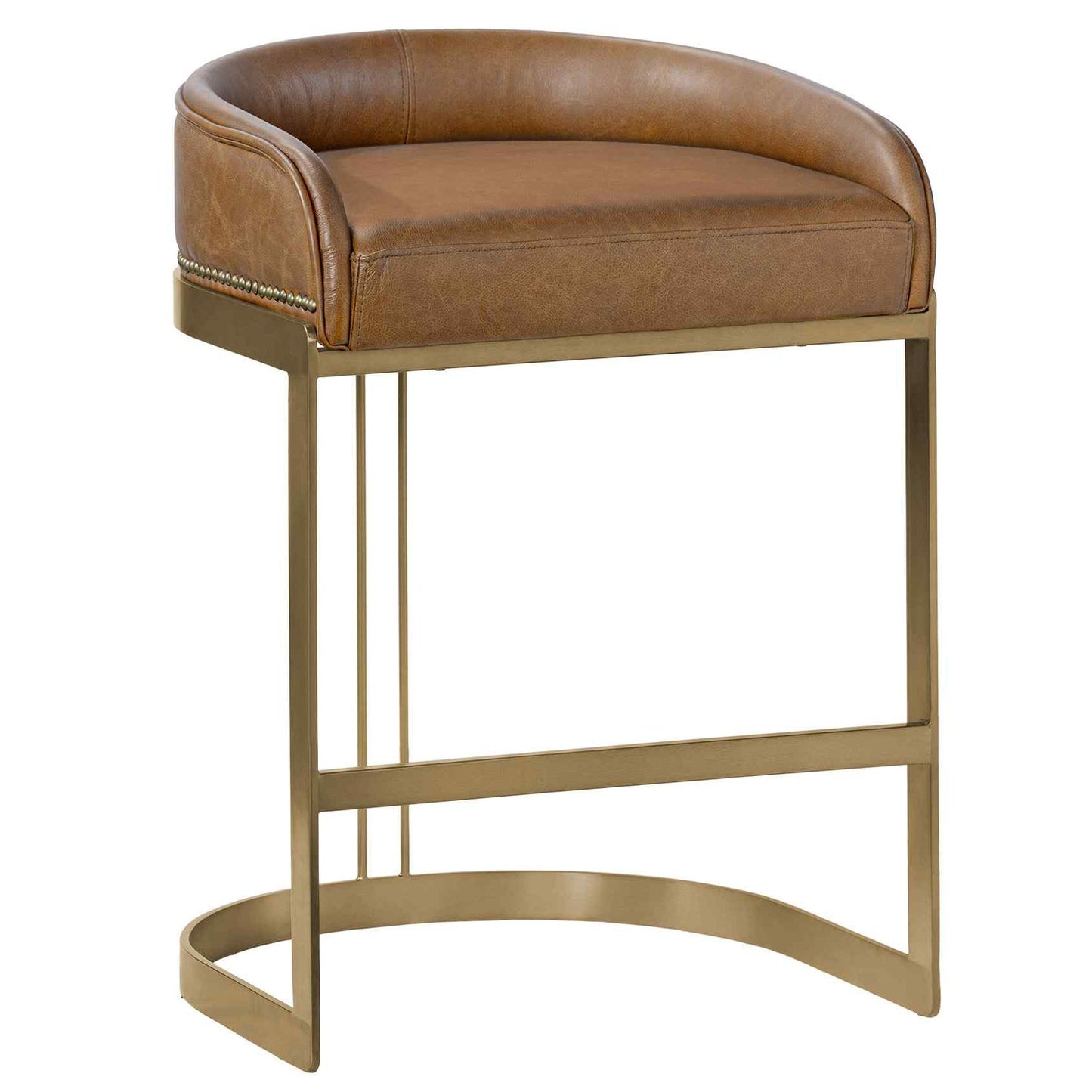 Mercana Hollyfield Leather Seat Counter Stool