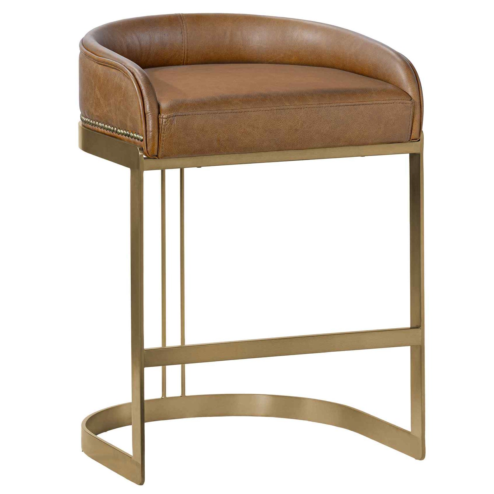 Mercana Hollyfield Leather Seat Counter Stool