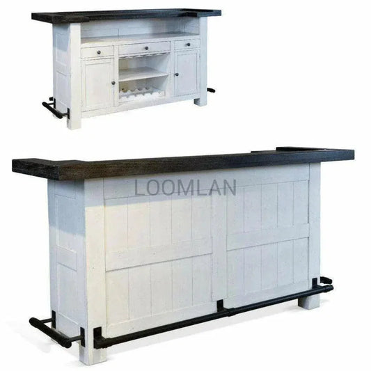 Home Bar Island Counter Dining-Home Bar Islands-Sunny D-LOOMLAN