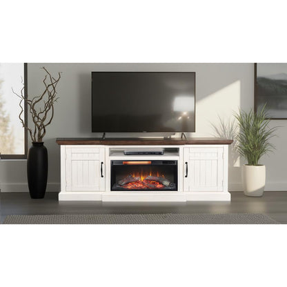 Sunny D Homestead Media Console with Electric Fireplace