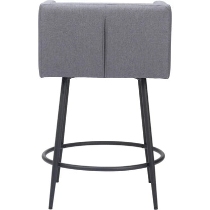 Horbat Counter Stool (Set of 2) Gray - LOOMLAN - Zuo Modern - Counter Stools