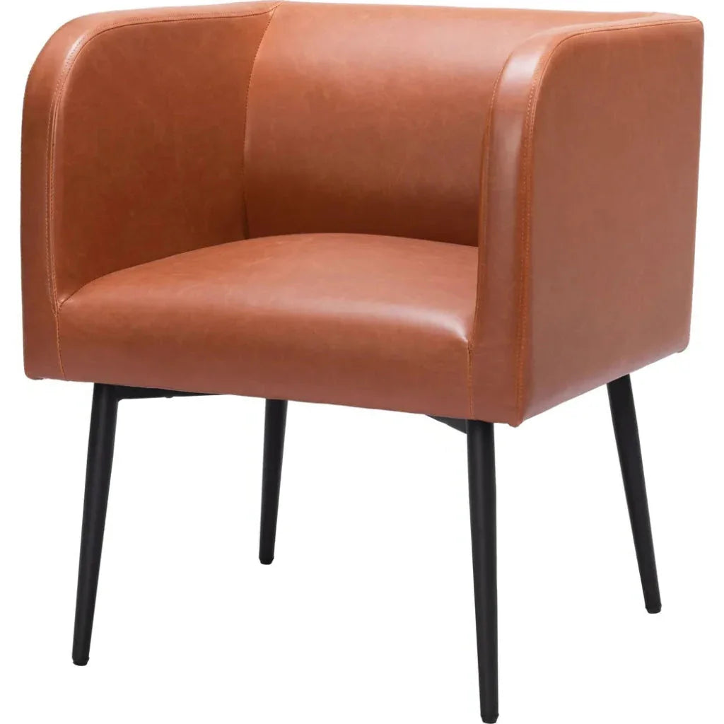 Horbat Leather Dining Chair - LOOMLAN - Zuo Modern - Dining Chairs