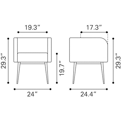 Horbat Leather Dining Chair
