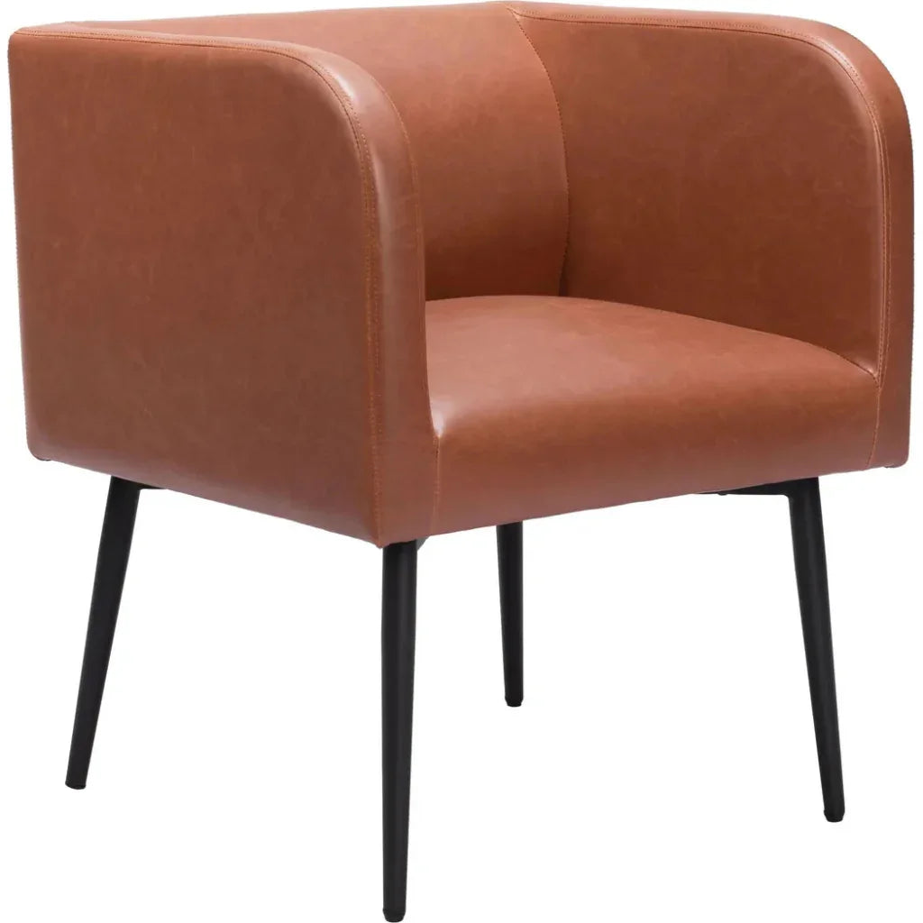 Horbat Leather Dining Chair - LOOMLAN - Zuo Modern - Dining Chairs