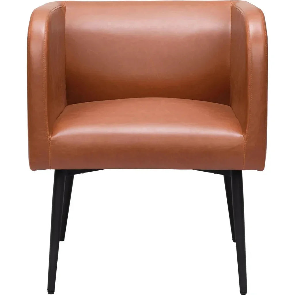 Horbat Leather Dining Chair - LOOMLAN - Zuo Modern - Dining Chairs