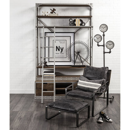 Mercana Hornet Leather Unibody Seat Accent Chair