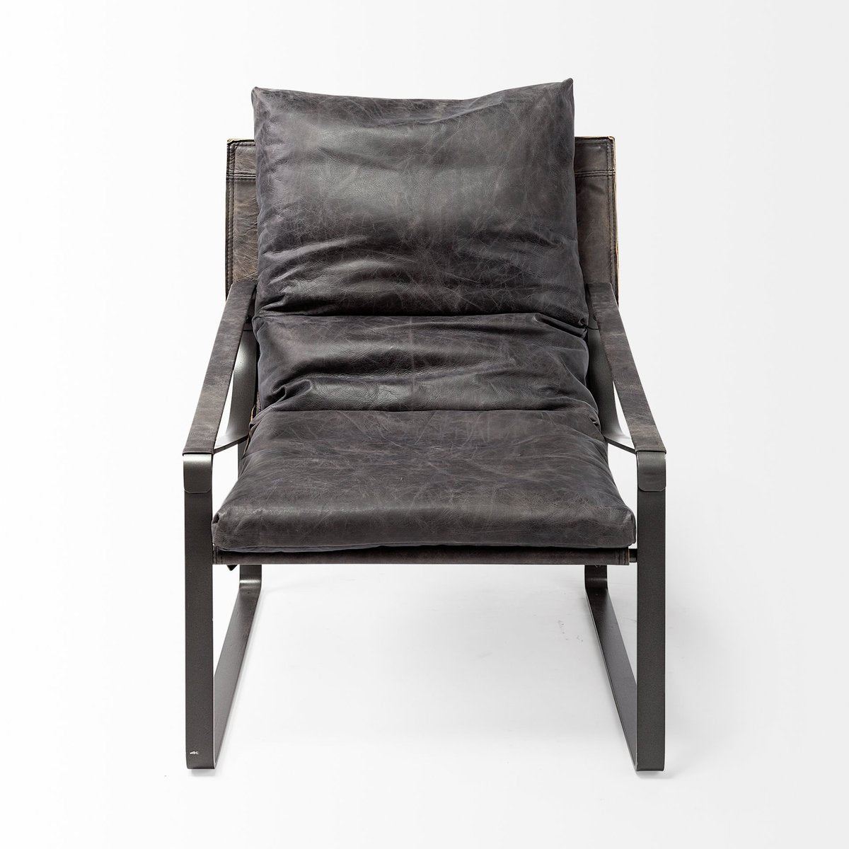 Mercana Hornet Leather Unibody Seat Accent Chair