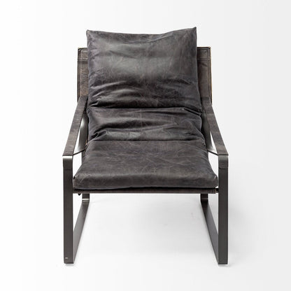 Mercana Hornet Leather Unibody Seat Accent Chair